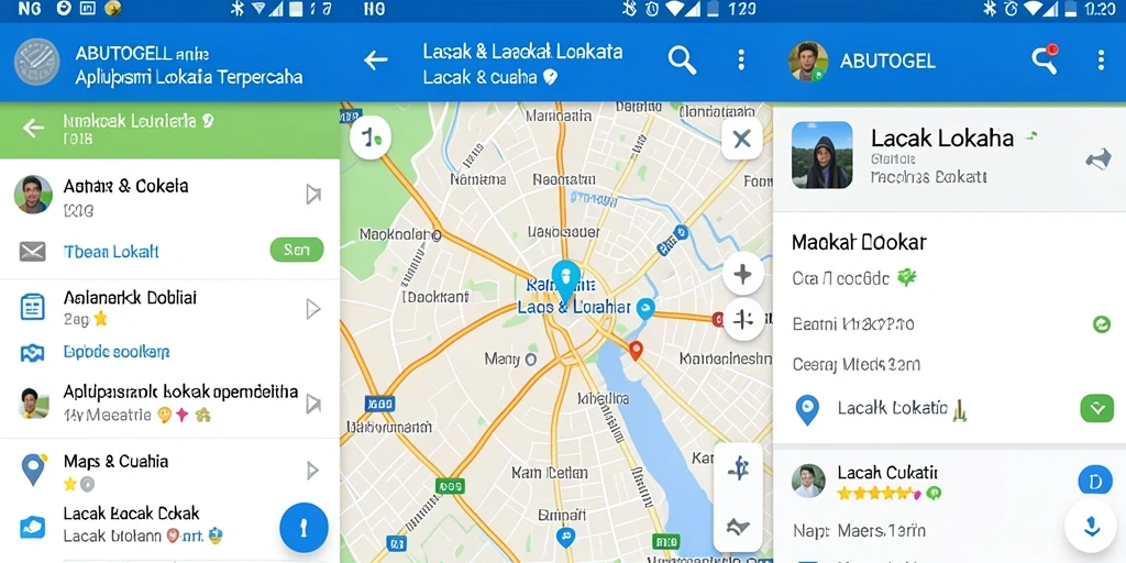 Tampilan antarmuka ABUTOGEL untuk Lacak Lokasi yang intuitif.