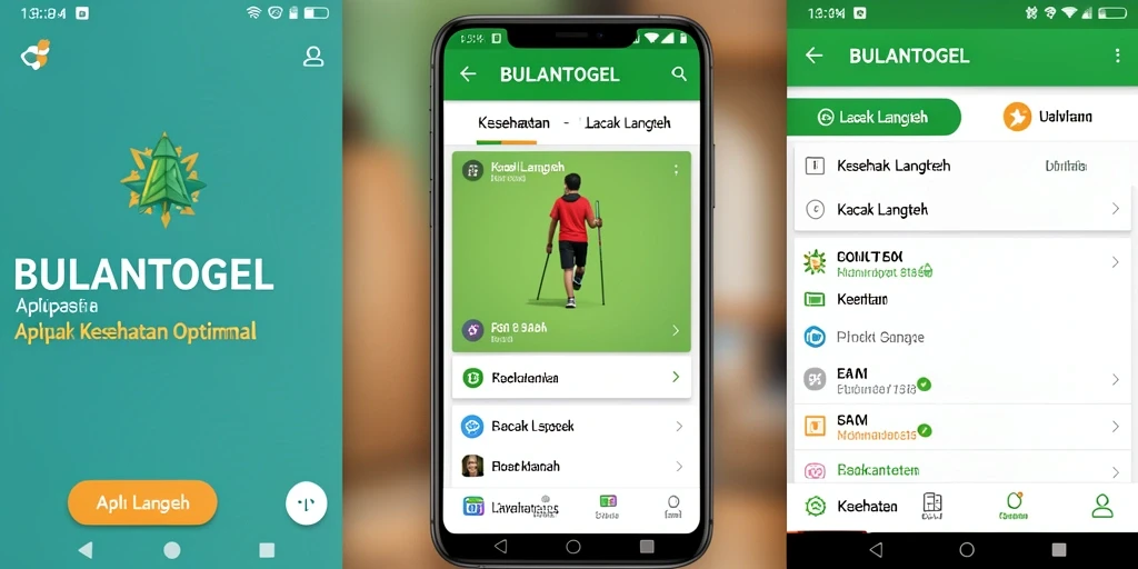 Tampilan antarmuka yang jelas dan mudah digunakan untuk pelacakan langkah.