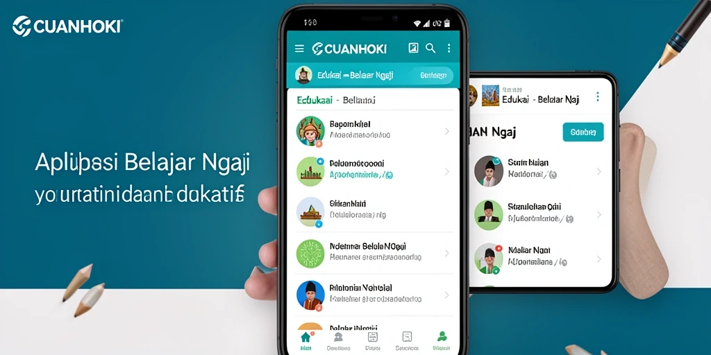 Tampilan antarmuka aplikasi CUANHOKI yang modern dan menarik.