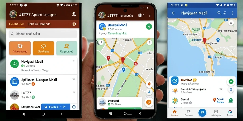 Antarmuka pengguna JET77 yang intuitif dan mudah digunakan.