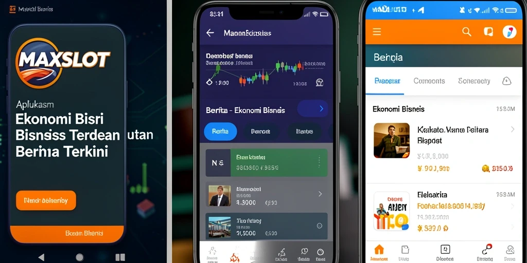 Tampilan antarmuka utama aplikasi MAXSLOT yang informatif dan mudah diakses.