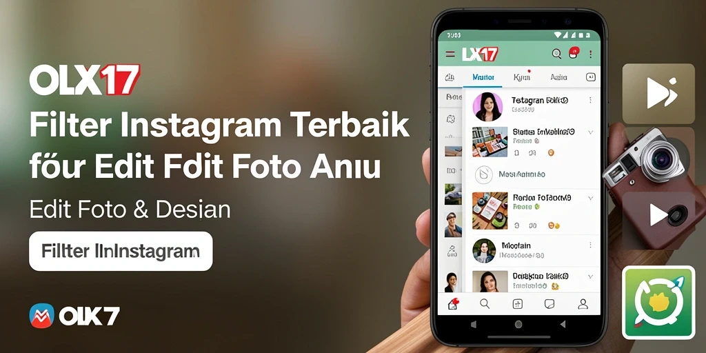 Tampilan antarmuka OLX17 yang menarik untuk Filter Instagram.