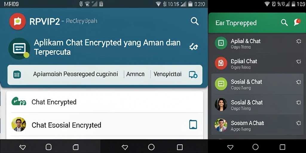 Antarmuka RPVIP2 yang ramah pengguna dengan fitur Chat Encrypted.