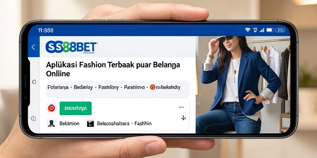 Antarmuka SS88BET dengan berbagai pilihan fashion terbaru.