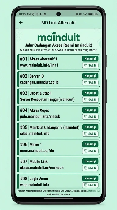 Link Alternatif Terpercaya untuk mainduit di Indonesia