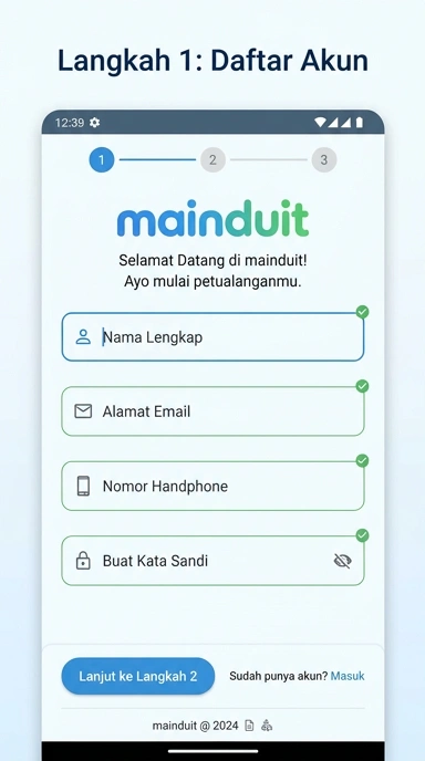 Panduan Lengkap Registrasi Akun mainduit